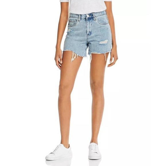 BLANKNYC Cotton Ripped Denim Shorts in Acid Trip Size 27 - Picture 1 of 9